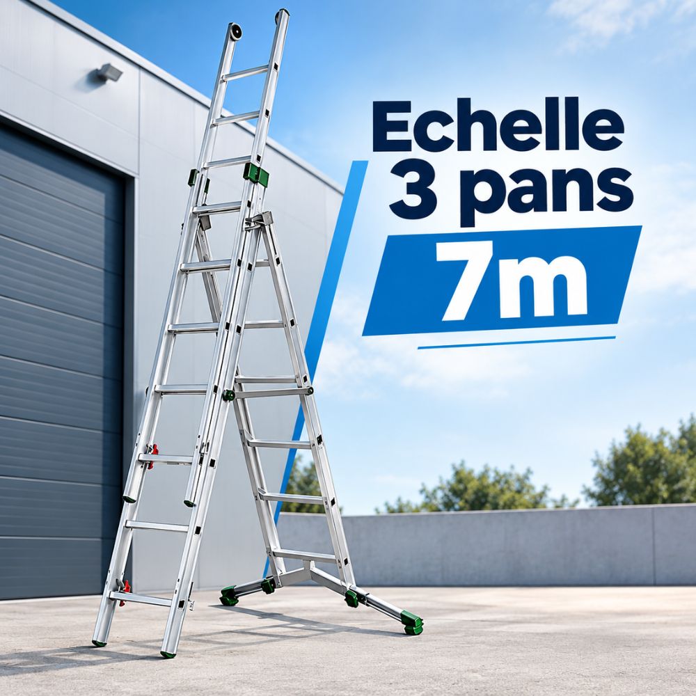 Echelle 3 pans 7 mètres