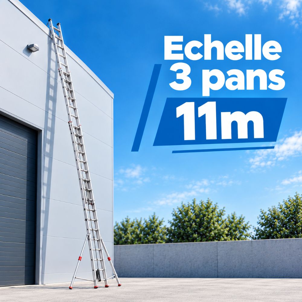 Echelle 3 pans 11 et 12 mètres