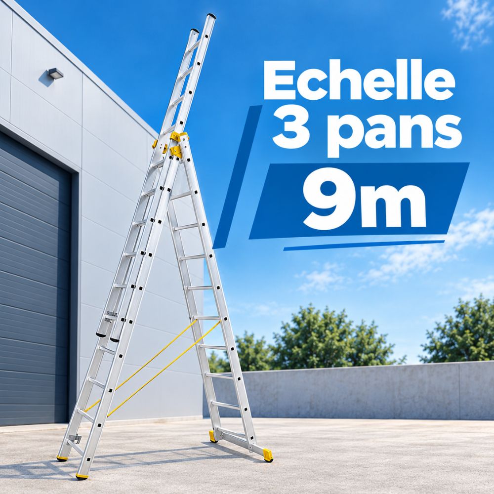 Echelle 3 pans 9 mètres