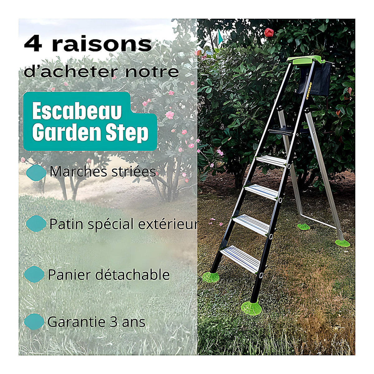Escabeau de jardin pour paysagiste et jardinier 3