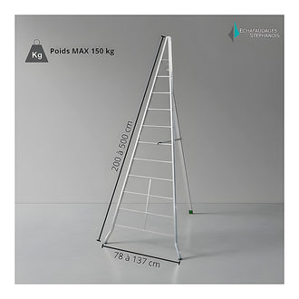 Échelle fruitière aluminium réglable 3