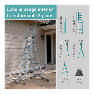 Échelle 3 niveaux 3 plans 1