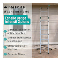 Échelle 3 niveaux 3 plans 3