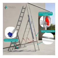 Échelle escalier 3 plans 2