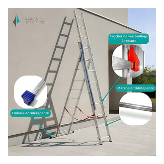 Échelle escalier 3 plans 2