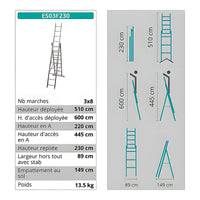 Échelle escalier 3 plans 7