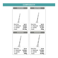 Echelle 3 plans avec corde 6